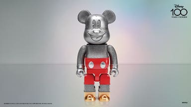 NEW! Special Edition Mickey Mouse Disney100 BE@RBRICK ROYAL SELANGOR