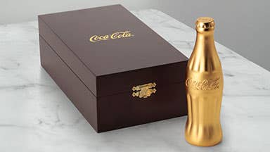 24K Gilt Bottles and Cans Coca-Cola, Malaysia