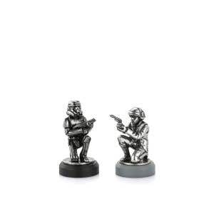 Rebel Trooper & Stormtrooper Pawn Chess Piece Pair
