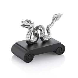 Pewter Snake Figurine 