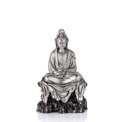 Celestial Blessings Contemplative Guan Yin Figurine SM