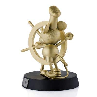 Limited Edition Mickey Mouse Steamboat Willie Gilt Figurine